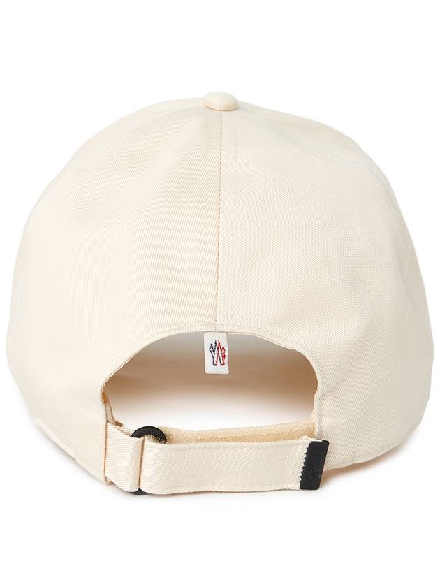 Gabardine Logo Ball Cap Cream - MONCLER - BALAAN 4