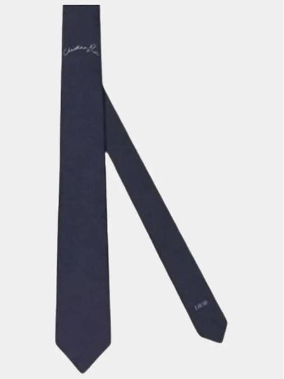 Handwriting Logo Tie Navy - DIOR - BALAAN 2