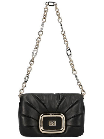 Viv' Choc Mini Leather Shoulder Bag Black - ROGER VIVIER - BALAAN 2