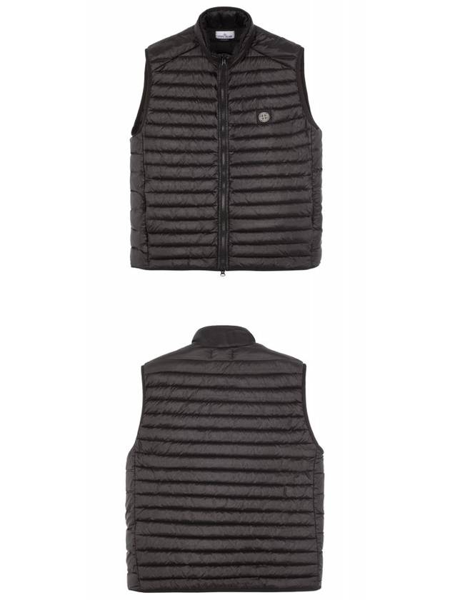 Loom Woven Chambers Nylon Down Vest Black - STONE ISLAND - BALAAN 5