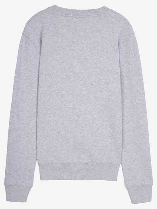 Fox Head Patch Regular Sweatshirt Light Grey Melange - MAISON KITSUNE - BALAAN 3