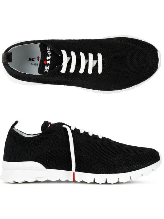 FIT Knit Low Top Sneakers Black - KITON - BALAAN 2