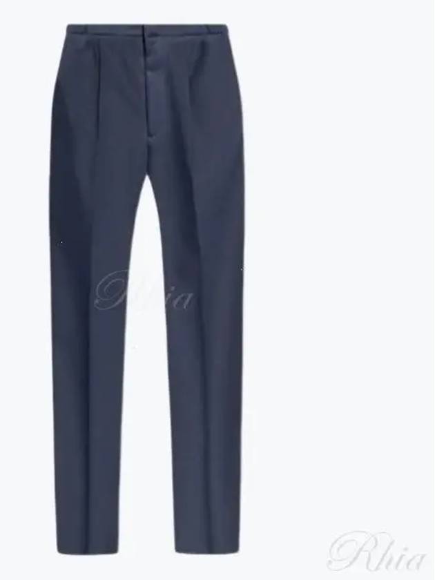 Wool Trousers Slacks Blue - FENDI - BALAAN 2