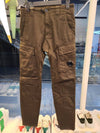 Lens Waffen Garment Dye Straight Cargo Pants Dark Green - CP COMPANY - BALAAN.