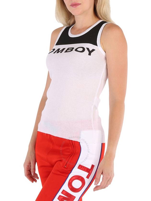 Filles A Papa Ladies White, Black Jersey Ribbed Tank Top, Brand Size 3 - FILLES A PAPA - BALAAN 2