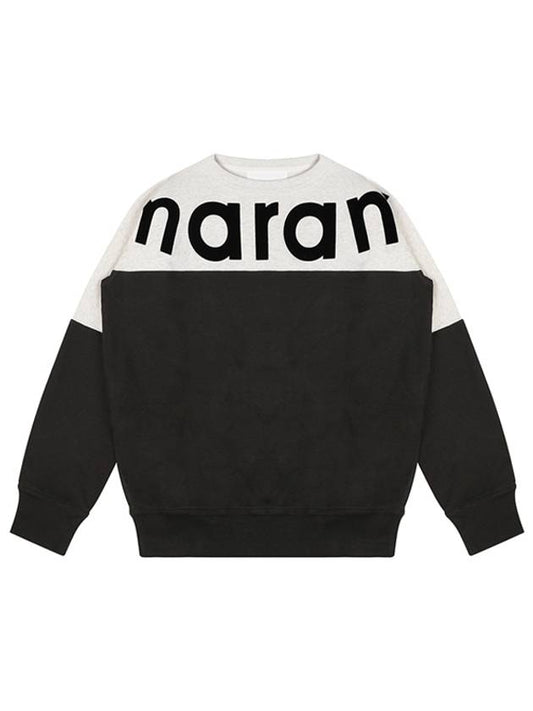 Howley Two Tone Logo Sweatshirt Faded Black - ISABEL MARANT - BALAAN 2