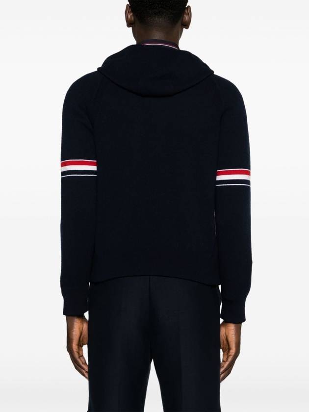 Armband Cashmere Zip-Up Hoodie Navy - THOM BROWNE - BALAAN 5