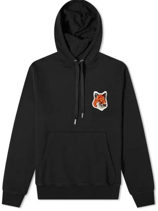 Big Fox Head Cotton Hoodie Black - MAISON KITSUNE - BALAAN 2