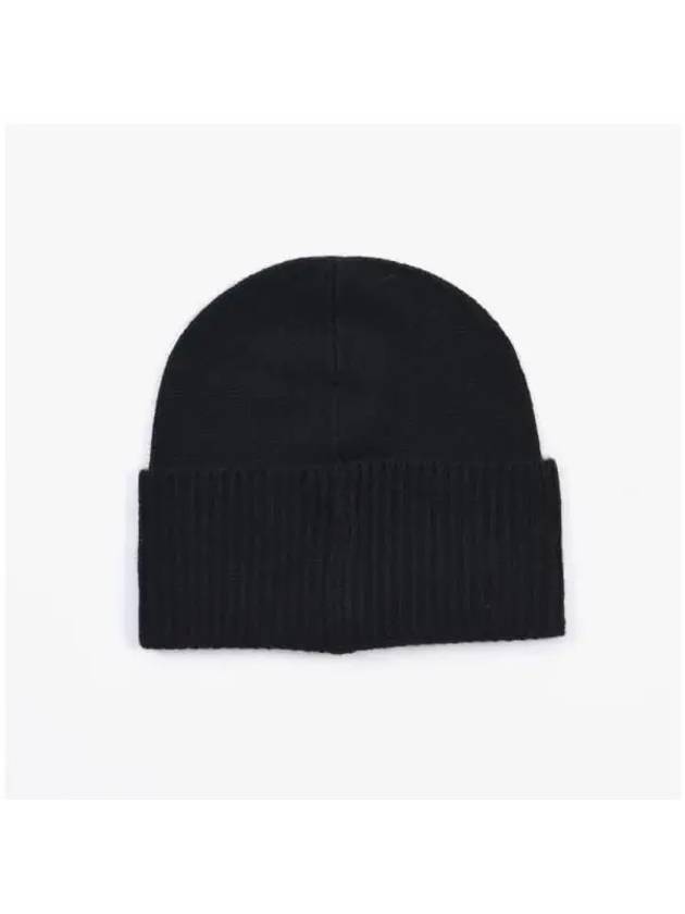 Bear Embroidered Blend Wool Beanie Black - POLO RALPH LAUREN - BALAAN 4