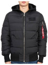 MA 1 Back Print Padding Black - ALPHA INDUSTRIES - BALAAN 2