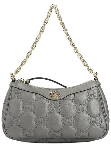 GG Matelasse Shoulder Bag Grey - GUCCI - BALAAN 1