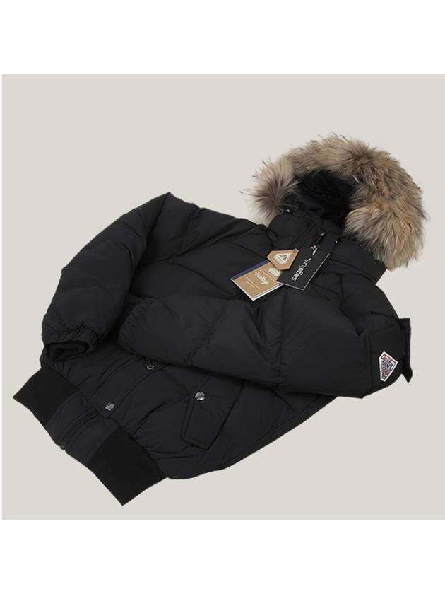 Women's Aviator Smooth Down Bomber AVIATOR SMOOTH HWE036P0009 BLACK PNC101bk - PYRENEX - BALAAN 6