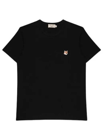 Fox Head Patch Classic Short Sleeve T-Shirt Black - MAISON KITSUNE - BALAAN 2