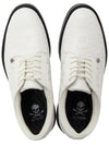 Debossed Skull Galliventer Leather Spike Shoes White - G/FORE - BALAAN 3