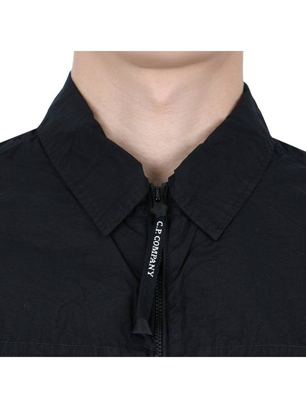 Taylon L Zip-up Long Sleeve Shirt Black - CP COMPANY - BALAAN 8