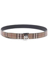 Monogram Motif Vintage Check Reversible Belt Archive Beige - BURBERRY - BALAAN 5