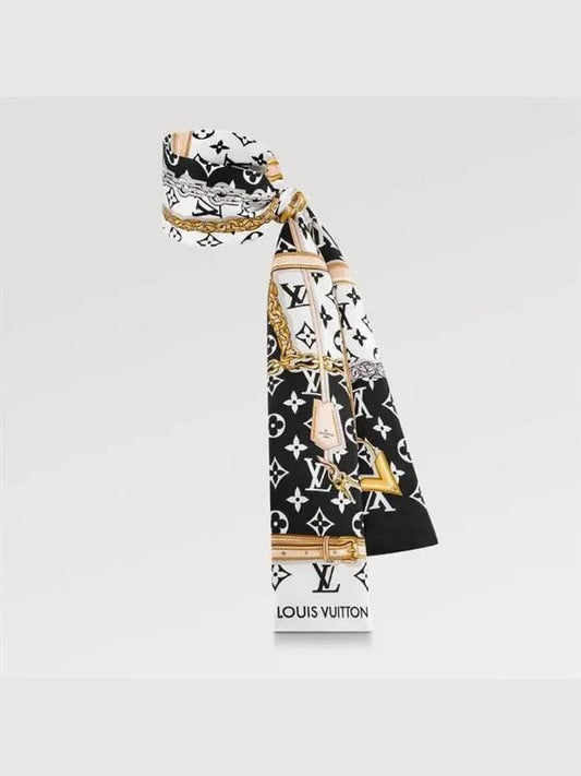 Monogram Confidential Bandeau Scarf Black - LOUIS VUITTON - BALAAN 2