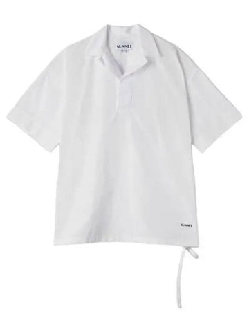 Mini logo drawstring short sleeve shirt off white - SUNNEI - BALAAN 1