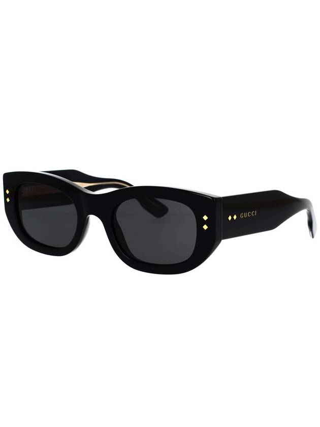 Rectangle Acetate Sunglasses Black - GUCCI - BALAAN 3