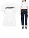 Short Sleeve T-Shirt 8080325 A1464 WHITE - BURBERRY - BALAAN 2