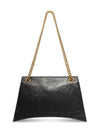 Crush Medium Shoulder Bag Black - BALENCIAGA - BALAAN 5