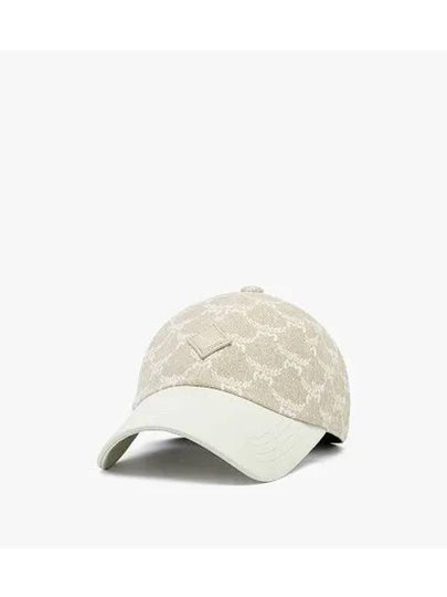 Denim Jacquard Classic Ball Cap Ivory - MCM - BALAAN 2