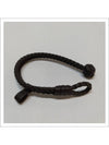 Intrecciato Double Line Bracelet Dark Brown - BOTTEGA VENETA - BALAAN 4