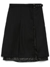 Clasp Wool A Line Skirt Black - OUR LEGACY - BALAAN 2