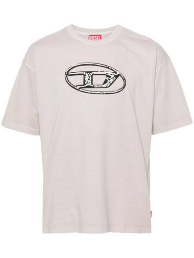 Diesel T-Boxt-Q22 Faded T-Shirt With Oval D Print - DIESEL - BALAAN 1