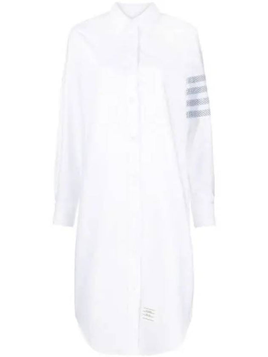 IDomestic ShippingI 4 Bar Cotton Shirt Dress FDSE28C F0313 100 kr 204458 - THOM BROWNE - BALAAN 1