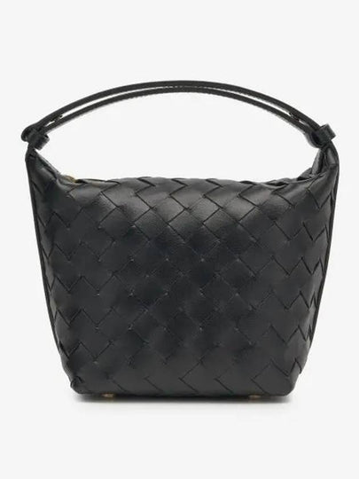 Candy Wallace Intrecciato Tote Bag Black - BOTTEGA VENETA - BALAAN 2