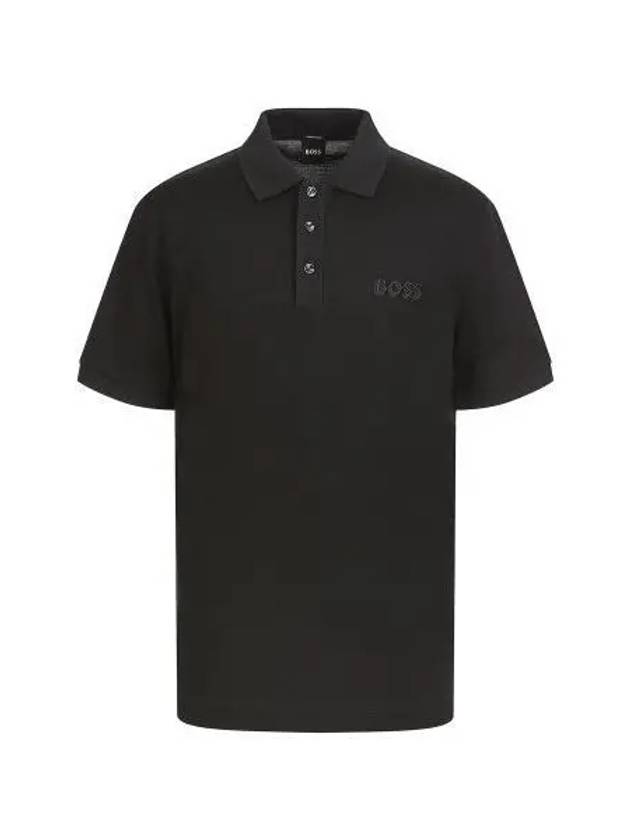 Shadow logo embroidery polo shirt 50504558 001 - BOSS - BALAAN 1