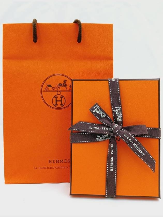 Mini Pop H Pendant Rose Gold & Blanc - HERMES - BALAAN 7