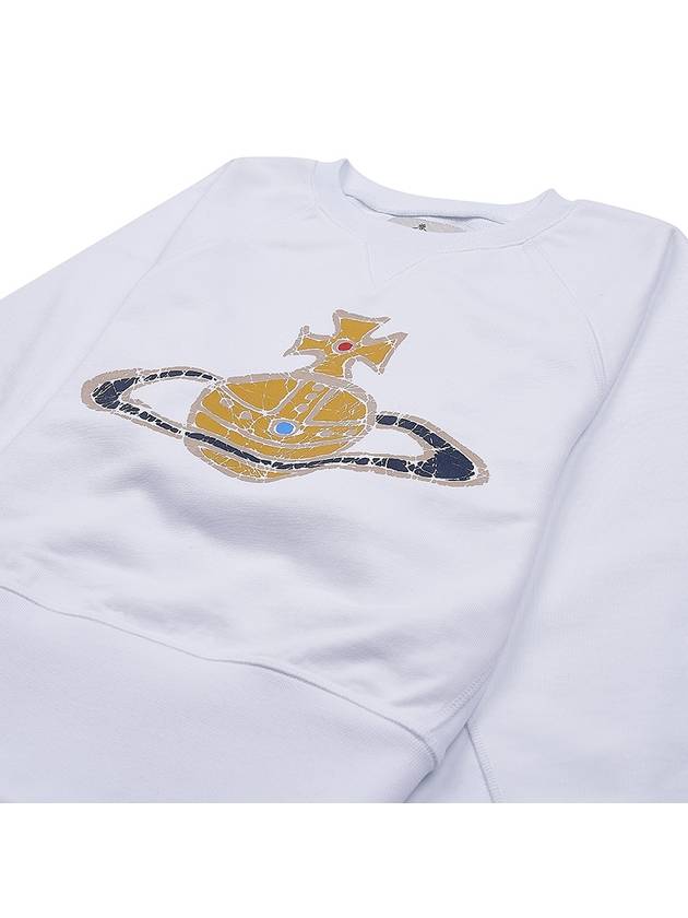 Logo Print Cotton Sweatshirt White - VIVIENNE WESTWOOD - BALAAN 4