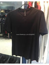 Men's double layered short sleeve tshirt black PBJT063551 01 BLACK - NEIL BARRETT - BALAAN 3