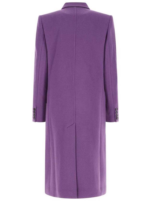 Enarili Wool Double Coat Purple - ISABEL MARANT - BALAAN 3