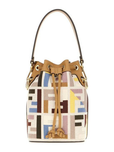 Mon Tresor FF Embroidered Bucket Bag - FENDI - BALAAN 1