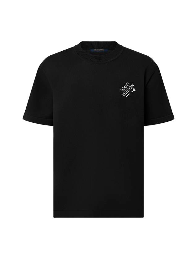 Signature Short Sleeve T-Shirt Black - LOUIS VUITTON - BALAAN 1