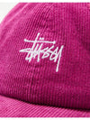 Graffiti Corduroy Low Pro Ball Cap Purple - STUSSY - BALAAN 5