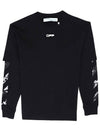 Square Long Sleeve T-Shirt Black - OFF WHITE - BALAAN 1