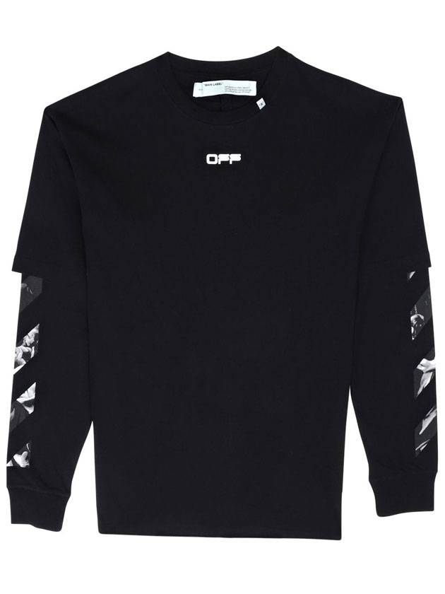 Square Long Sleeve T-Shirt Black - OFF WHITE - BALAAN 1