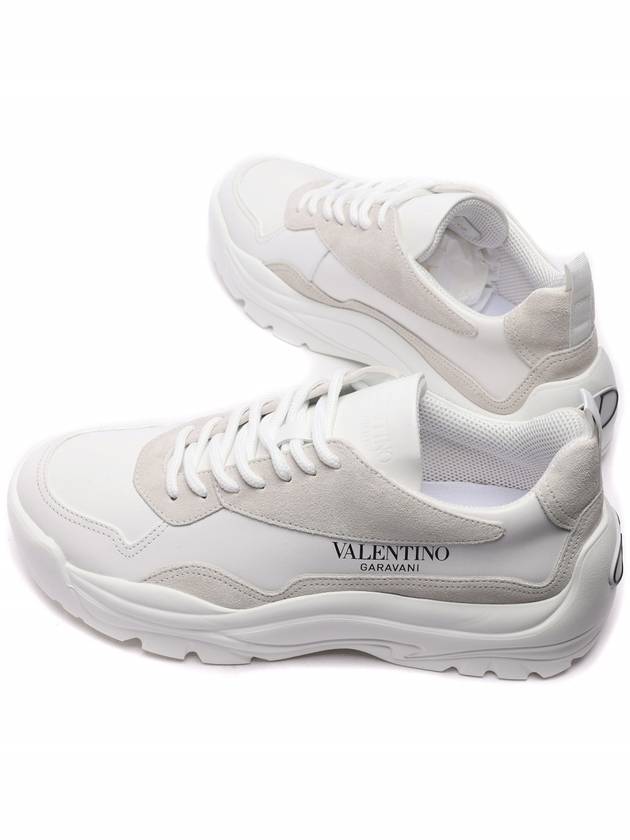 Gumboy Banshee Leather Low Top Sneakers White - VALENTINO - BALAAN 7