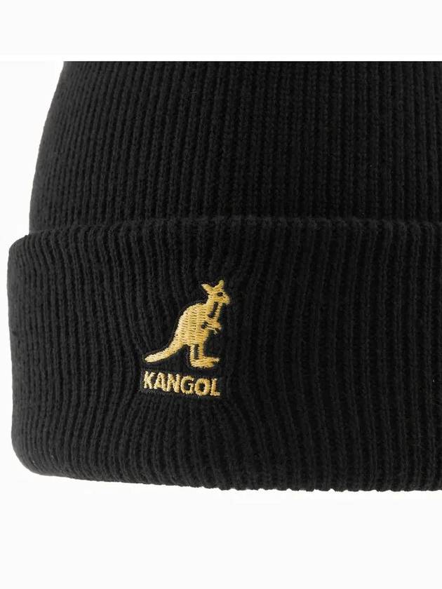 2978BC BLACK GOLD 2978 Cuff PullOn Acrylic Beanie - KANGOL - BALAAN 3