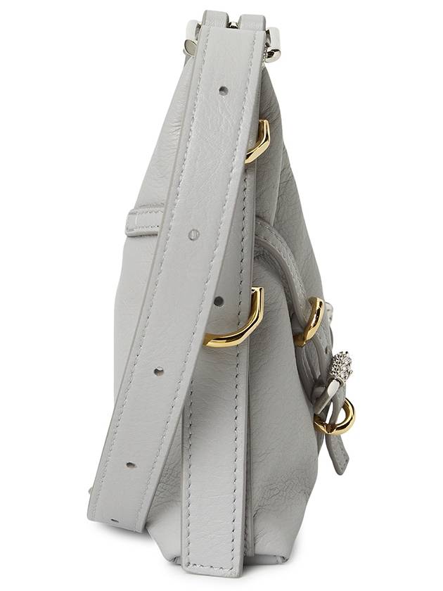 Voyou Small Leather Shoulder Bag Grey - GIVENCHY - BALAAN 4