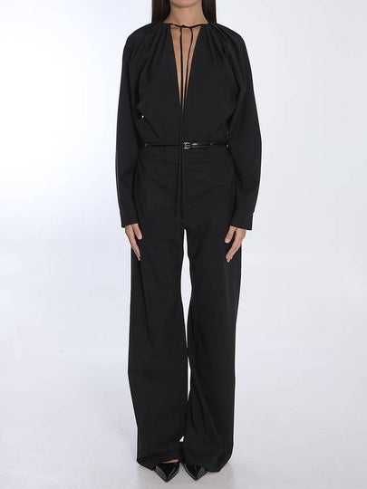 Keyhole Neck Jumpsuit Black - GUCCI - BALAAN 2