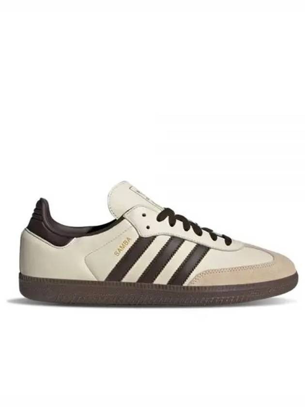 Samba OG Low Top Sneakers Cream White Dark Brown - ADIDAS - BALAAN 2