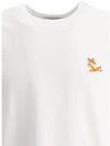 Chillax Fox Patch Classic Short Sleeve T-Shirt White - MAISON KITSUNE - BALAAN 5