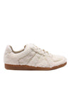 Replica Shearling Low Top Sneakers Ivory - MAISON MARGIELA - BALAAN 1