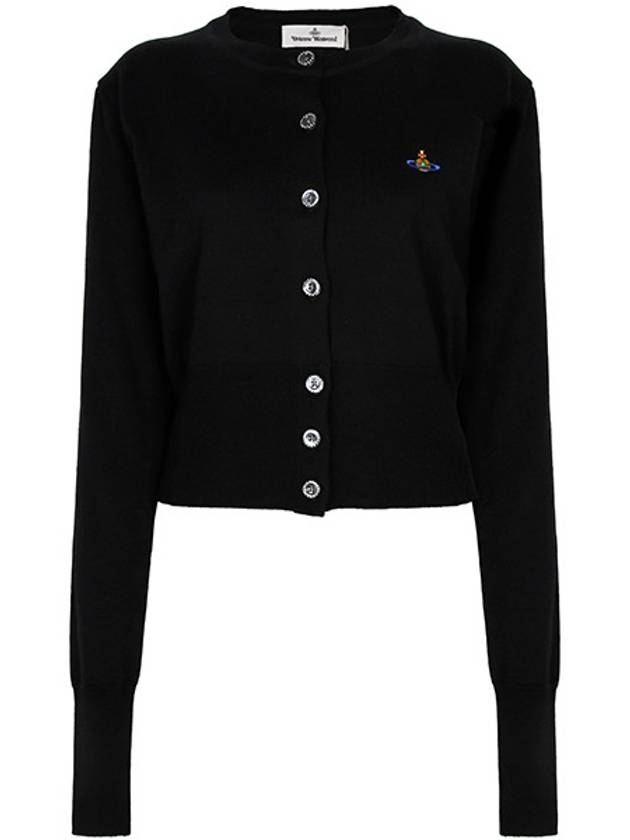 Bea Cropped Cardigan Black - VIVIENNE WESTWOOD - BALAAN 2