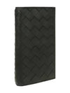 Intrecciato Leather Long Wallet Black - BOTTEGA VENETA - BALAAN 3